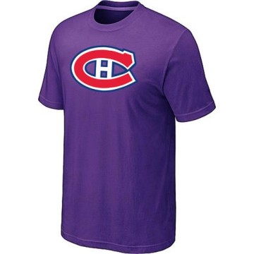 Men's Montreal Canadiens Big & Tall Logo T-Shirt - - Purple