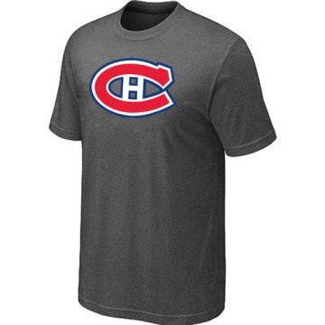 Men's Montreal Canadiens Big & Tall Logo T-Shirt - Dark - Grey