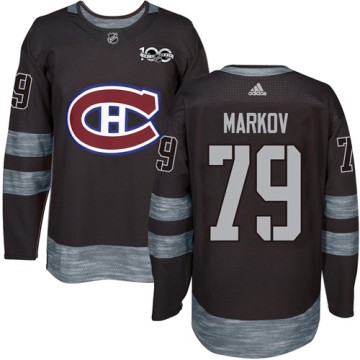 Authentic Adidas Men's Andrei Markov Montreal Canadiens 1917-2017 100th Anniversary Jersey - Black