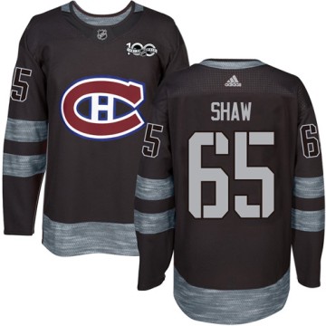 Authentic Adidas Men's Andrew Shaw Montreal Canadiens 1917-2017 100th Anniversary Jersey - Black