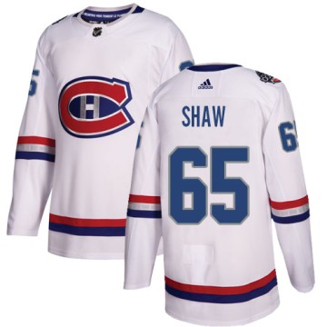 Authentic Adidas Men's Andrew Shaw Montreal Canadiens 2017 100 Classic Jersey - White