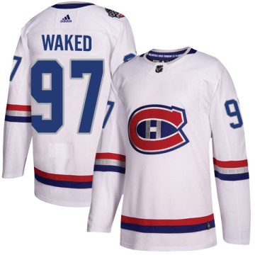 Authentic Adidas Men's Antoine Waked Montreal Canadiens 2017 100 Classic Jersey - White