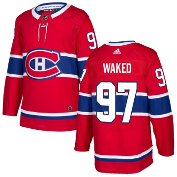 Authentic Adidas Men's Antoine Waked Montreal Canadiens Home Jersey - Red