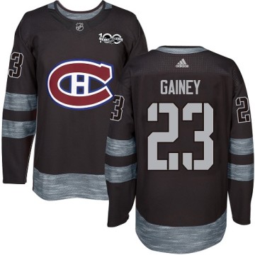 Authentic Adidas Men's Bob Gainey Montreal Canadiens 1917-2017 100th Anniversary Jersey - Black