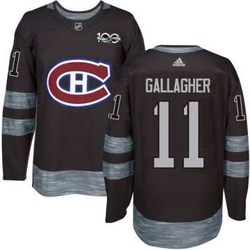 Authentic Adidas Men's Brendan Gallagher Montreal Canadiens 1917-2017 100th Anniversary Jersey - Black