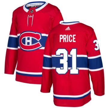 Authentic Adidas Men's Carey Price Montreal Canadiens Jersey - Red