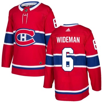Authentic Adidas Men's Chris Wideman Montreal Canadiens Home Jersey - Red