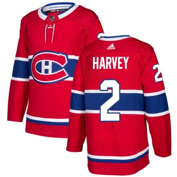 Authentic Adidas Men's Doug Harvey Montreal Canadiens Jersey - Red
