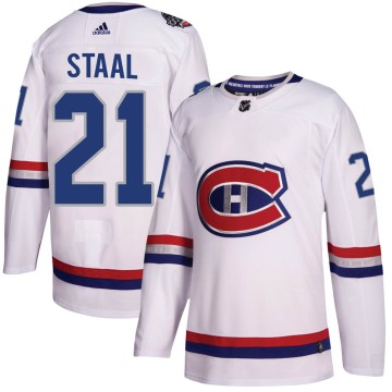 Authentic Adidas Men's Eric Staal Montreal Canadiens 2017 100 Classic Jersey - White