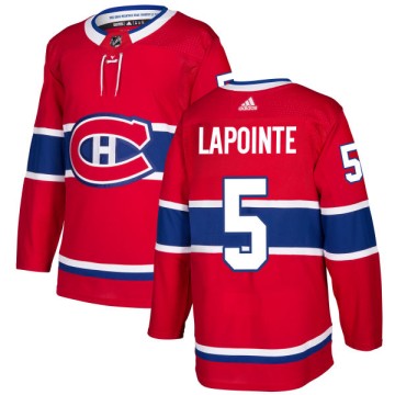 Authentic Adidas Men's Guy Lapointe Montreal Canadiens Jersey - Red