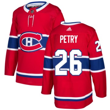 Authentic Adidas Men's Jeff Petry Montreal Canadiens Jersey - Red