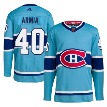 Authentic Adidas Men's Joel Armia Montreal Canadiens Reverse Retro 2.0 Jersey - Light Blue