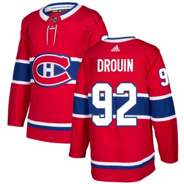Authentic Adidas Men's Jonathan Drouin Montreal Canadiens Jersey - Red