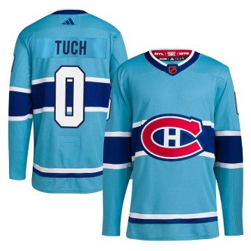 Authentic Adidas Men's Luke Tuch Montreal Canadiens Reverse Retro 2.0 Jersey - Light Blue
