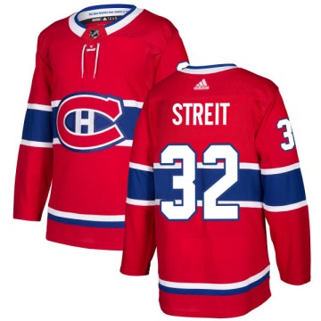 Authentic Adidas Men's Mark Streit Montreal Canadiens Jersey - Red