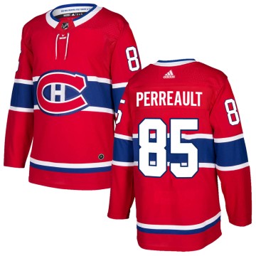 Authentic Adidas Men's Mathieu Perreault Montreal Canadiens Home Jersey - Red