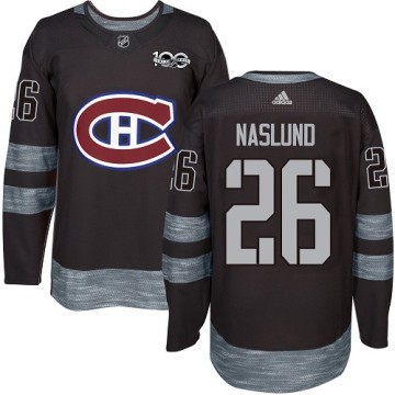 Authentic Adidas Men's Mats Naslund Montreal Canadiens 1917-2017 100th Anniversary Jersey - Black