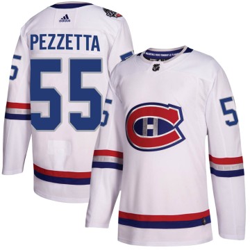 Authentic Adidas Men's Michael Pezzetta Montreal Canadiens 2017 100 Classic Jersey - White