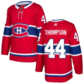Authentic Adidas Men's Nate Thompson Montreal Canadiens Home Jersey - Red