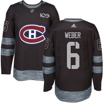 Authentic Adidas Men's Shea Weber Montreal Canadiens 1917-2017 100th Anniversary Jersey - Black
