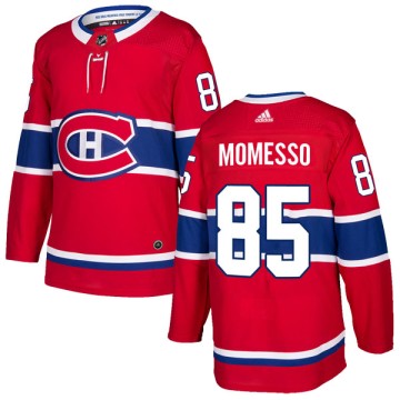 Authentic Adidas Men's Stefano Momesso Montreal Canadiens Home Jersey - Red