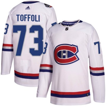 Authentic Adidas Men's Tyler Toffoli Montreal Canadiens 2017 100 Classic Jersey - White