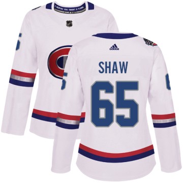 Authentic Adidas Women's Andrew Shaw Montreal Canadiens 2017 100 Classic Jersey - White