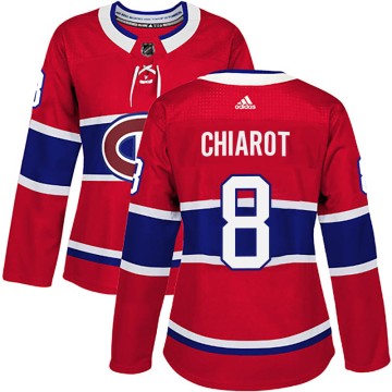 Authentic Adidas Women's Ben Chiarot Montreal Canadiens Home Jersey - Red