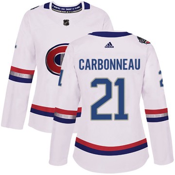 Authentic Adidas Women's Guy Carbonneau Montreal Canadiens 2017 100 Classic Jersey - White