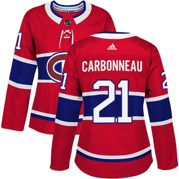 Authentic Adidas Women's Guy Carbonneau Montreal Canadiens Home Jersey - Red