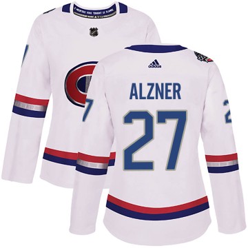 Authentic Adidas Women's Karl Alzner Montreal Canadiens ized 2017 100 Classic Jersey - White