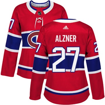 Authentic Adidas Women's Karl Alzner Montreal Canadiens ized Home Jersey - Red