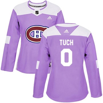 Authentic Adidas Women's Luke Tuch Montreal Canadiens Fights Cancer Practice Jersey - Purple