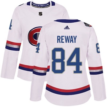 Authentic Adidas Women's Martin Reway Montreal Canadiens 2017 100 Classic Jersey - White