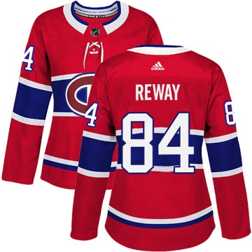 Authentic Adidas Women's Martin Reway Montreal Canadiens Home Jersey - Red