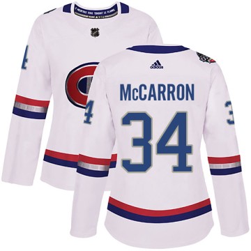 Authentic Adidas Women's Michael Mccarron Montreal Canadiens Michael McCarron 2017 100 Classic Jersey - White