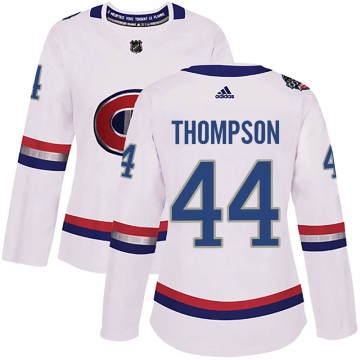 Authentic Adidas Women's Nate Thompson Montreal Canadiens 2017 100 Classic Jersey - White