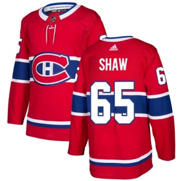 Authentic Adidas Youth Andrew Shaw Montreal Canadiens Home Jersey - Red