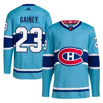 Authentic Adidas Youth Bob Gainey Montreal Canadiens Reverse Retro 2.0 Jersey - Light Blue