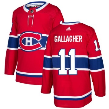 Authentic Adidas Youth Brendan Gallagher Montreal Canadiens Home Jersey - Red