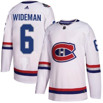 Authentic Adidas Youth Chris Wideman Montreal Canadiens 2017 100 Classic Jersey - White