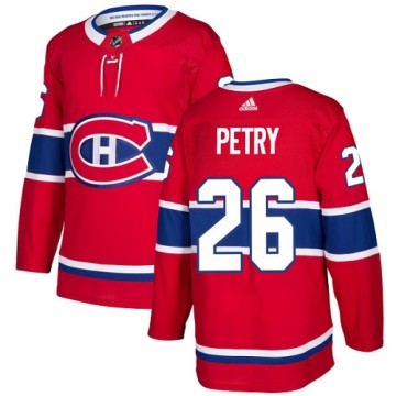 Authentic Adidas Youth Jeff Petry Montreal Canadiens Home Jersey - Red