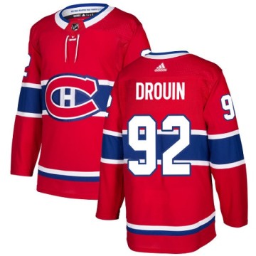 Authentic Adidas Youth Jonathan Drouin Montreal Canadiens Home Jersey - Red