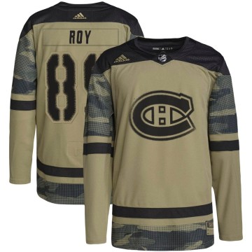 Authentic Adidas Youth Joshua Roy Montreal Canadiens Military Appreciation Practice Jersey - Camo