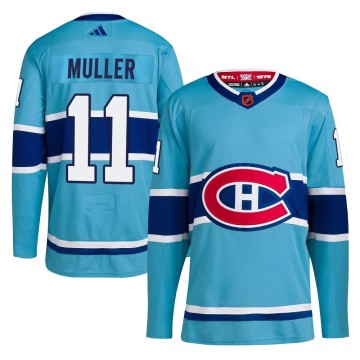 Authentic Adidas Youth Kirk Muller Montreal Canadiens Reverse Retro 2.0 Jersey - Light Blue