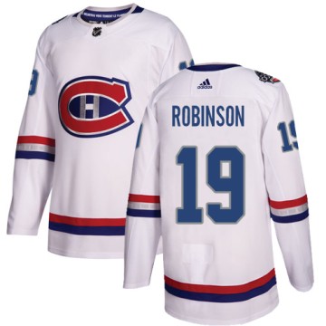 Authentic Adidas Youth Larry Robinson Montreal Canadiens 2017 100 Classic Jersey - White