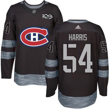 Authentic Men's Jordan Harris Montreal Canadiens 1917-2017 100th Anniversary Jersey - Black