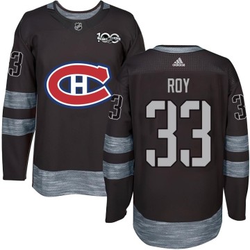 Authentic Men's Patrick Roy Montreal Canadiens 1917-2017 100th Anniversary Jersey - Black