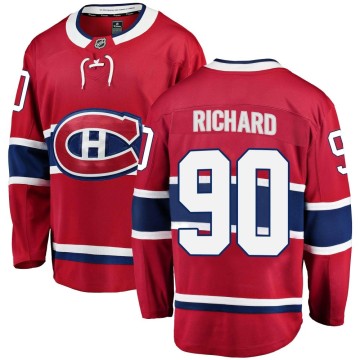 Breakaway Fanatics Branded Men's Anthony Richard Montreal Canadiens Home Jersey - Red