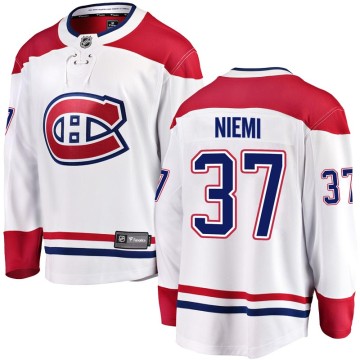 Breakaway Fanatics Branded Men's Antti Niemi Montreal Canadiens Away Jersey - White